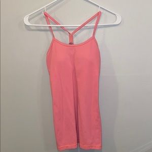 Lululemon pink workout tank top - power y